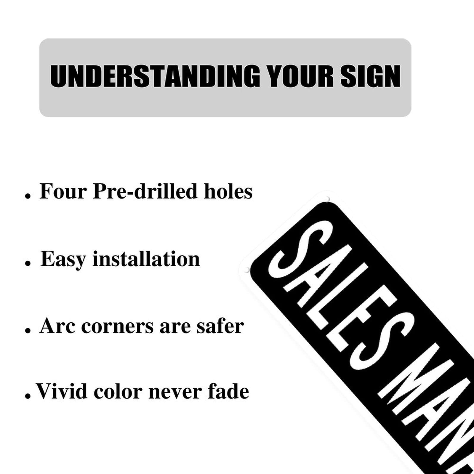 Custom Sales Manager Metal Sign 3x12in - Durable Tin Plaque Wall Decor for Office, Home, Kitchen, Bathroom & Garage - Perfect Gift for Sales Professionals & Managers