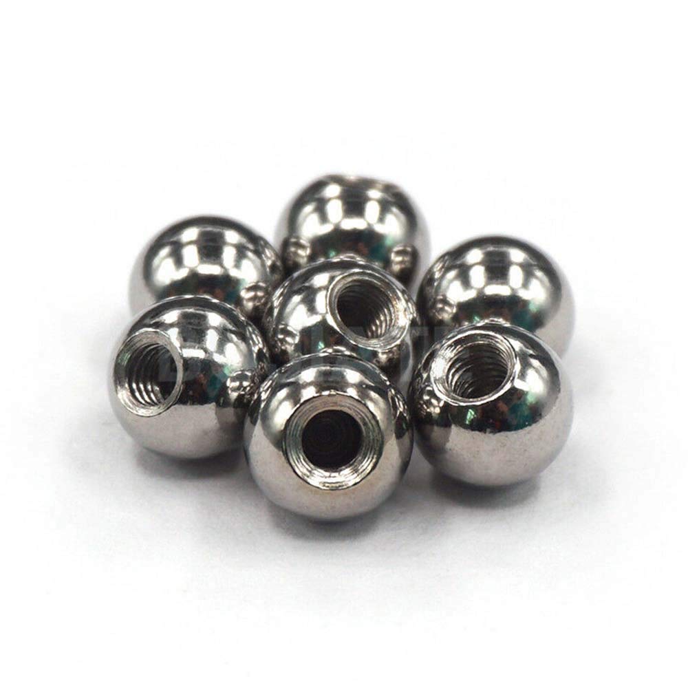 10Pcs Stainless Steel M4 Threaded Ball Joint Rod Ends - 10mm Diameter 3D Printer Connectors for Robotics, RC Cars & DIY Projects