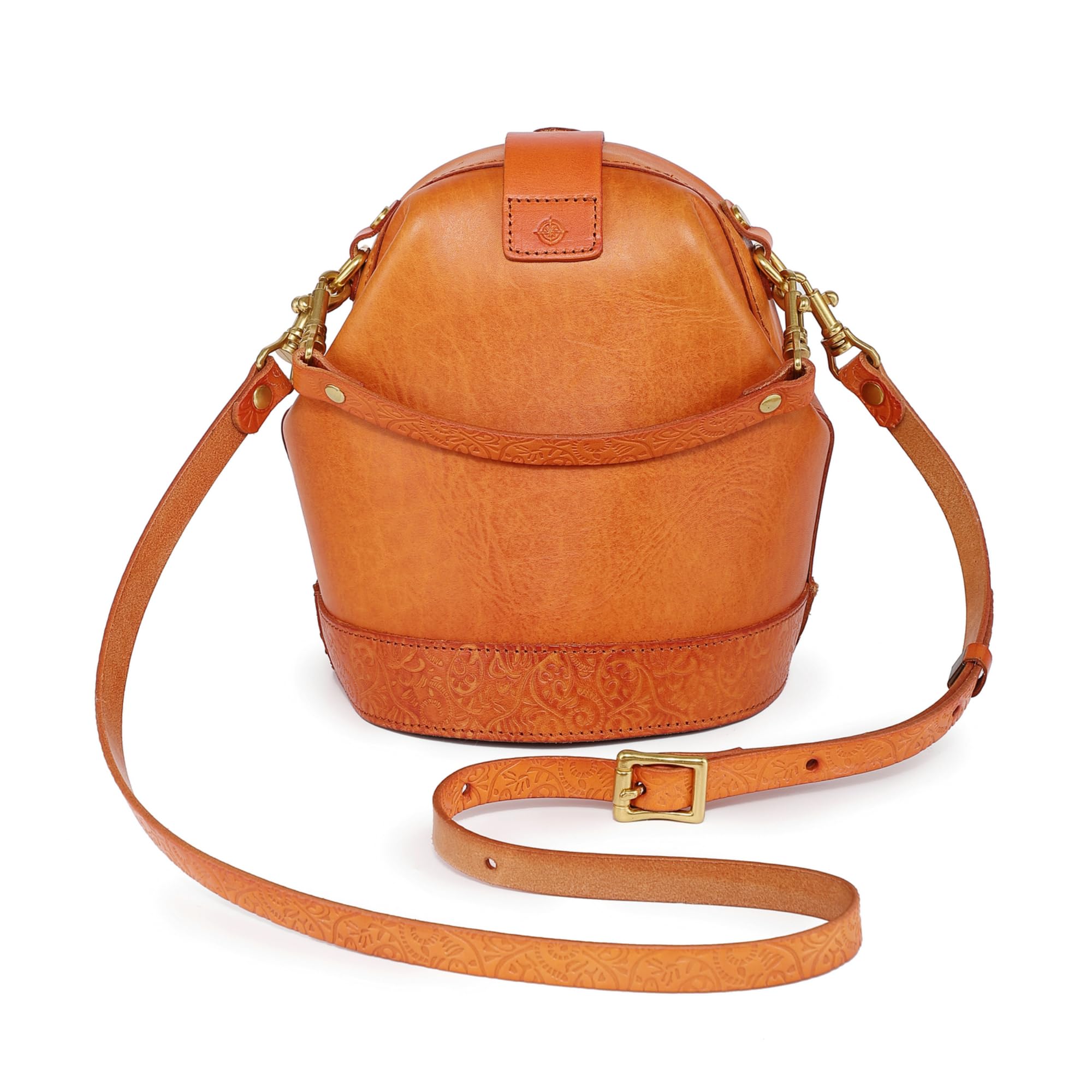 Doctor Bucket Crossbody Handbag for Women - Premium Genuine Cowhide Leather Purse | Luxurious & Versatile Shoulder Bag | Perfect for Work, Travel & Everyday Use