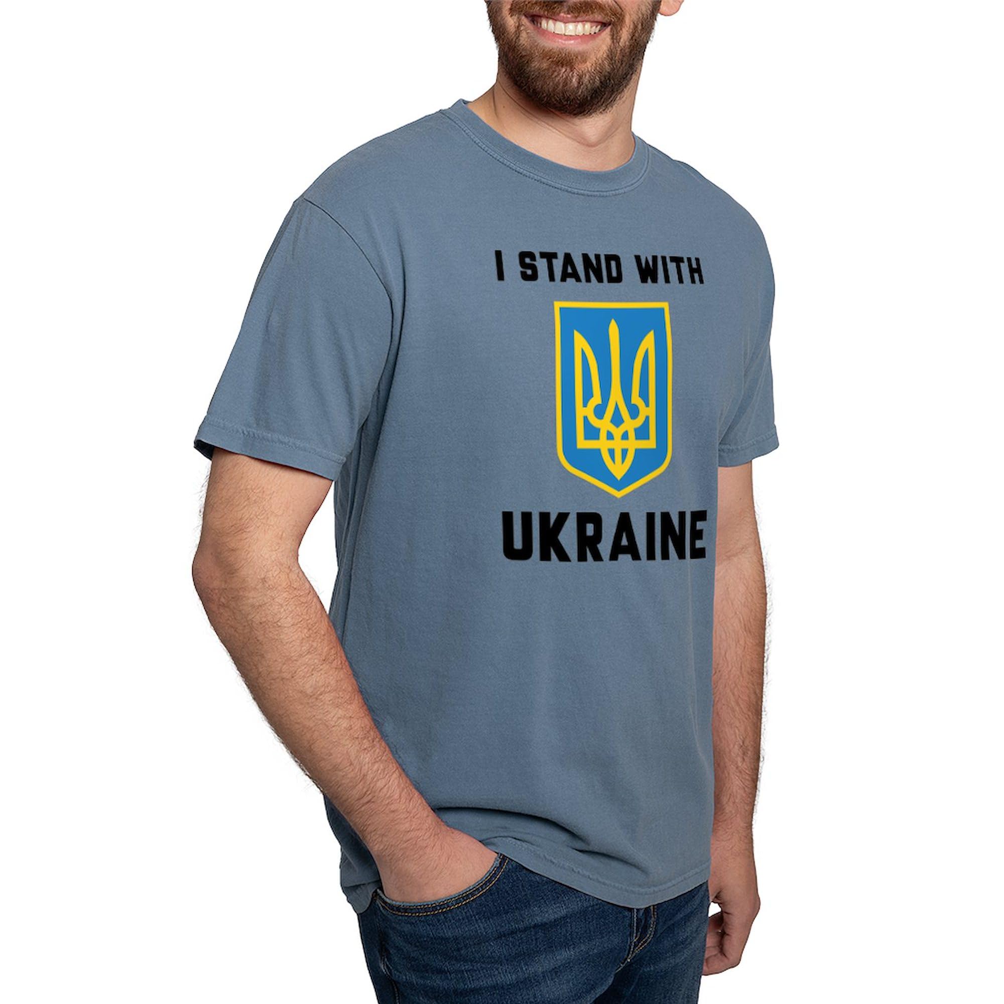 Men's I Stand with Ukraine Comfort Colors® Shirt - Casual Wear for Solidarity & Everyday Outfits