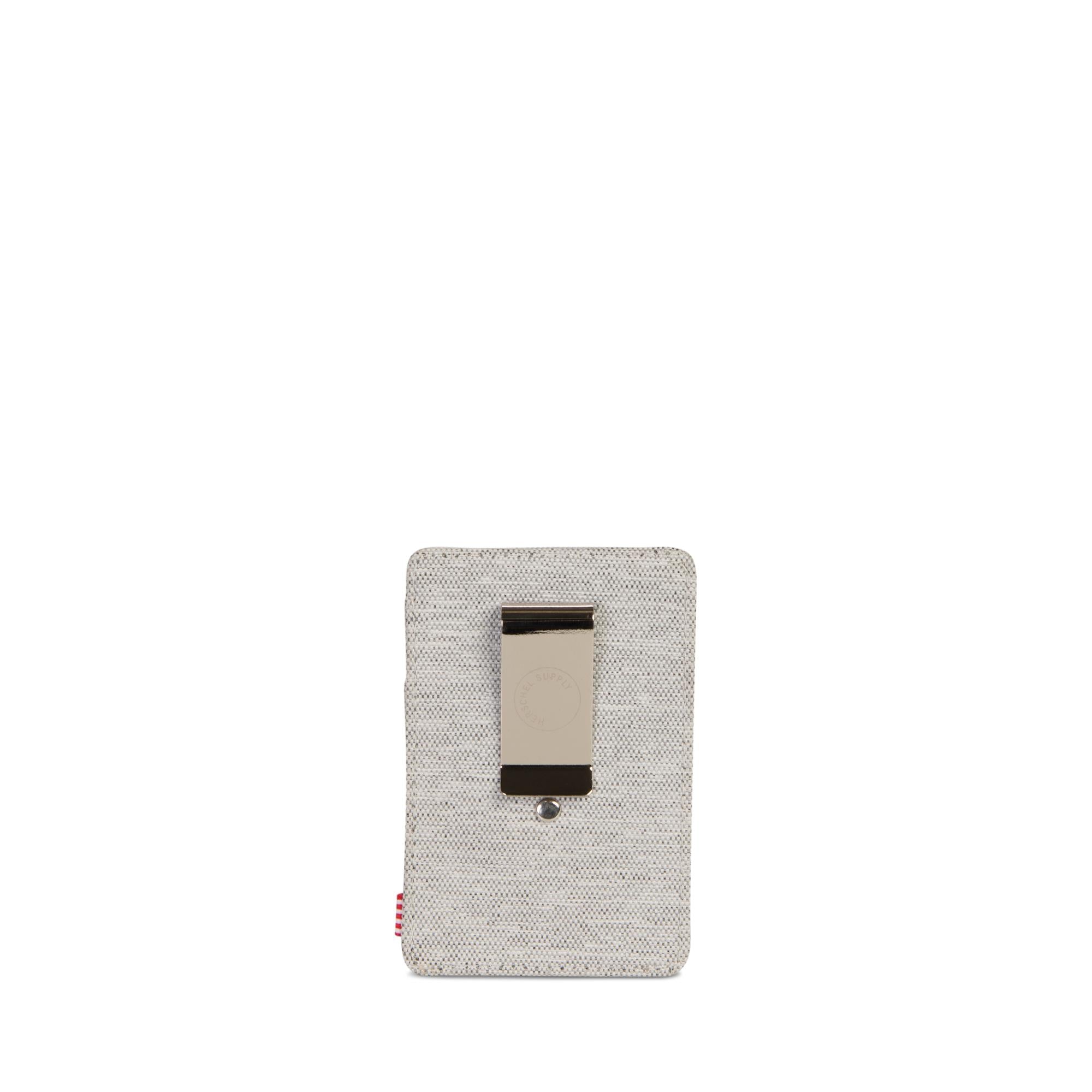 Herschel Raven Wallet - Light Grey Crosshatch Slim RFID Blocking Bifold Wallet for Men & Women | Perfect for Travel, Everyday Use & Minimalist Lifestyle