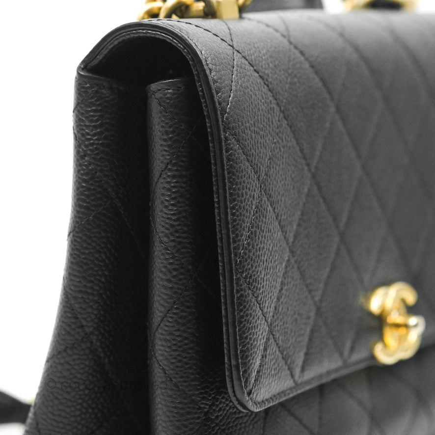 Chanel Chic Affinity Small Grained Calfskin Crossbody Bag in Black with Aged Gold Hardware - Perfect for Everyday Luxury & Evening Events