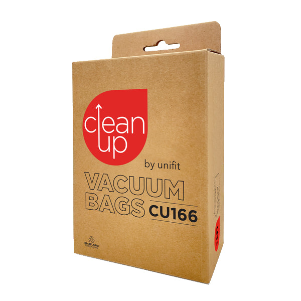 Unifit CU166 Vacuum Cleaner Bags - Compatible with CleanUp Vacuum - 6 Pack - Ideal for Home Cleaning & Pet Hair Removal