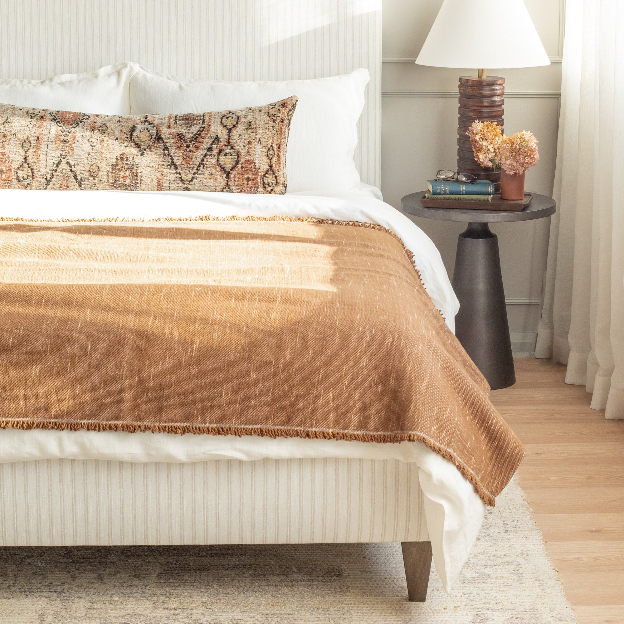 Rafael Soft & Cozy Throw Blanket - Cork Pattern - Perfect for Sofa, Bed & Home Decor - Machine Washable