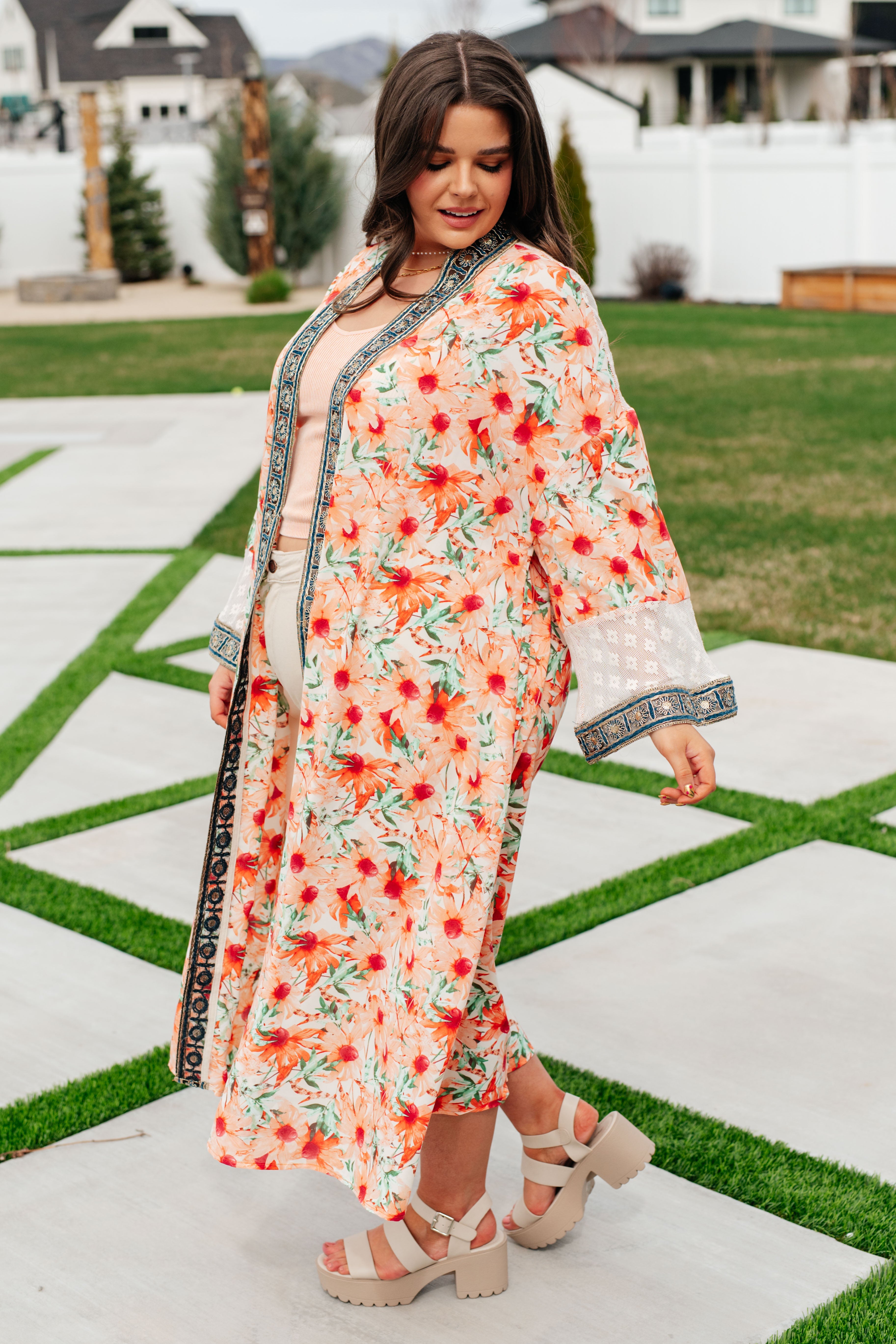 Festival of Feelings Duster Kimono - Elegant Flowy Long Cardigan for Women | Perfect for Festivals, Beach Cover Up, or Boho Chic Outfits