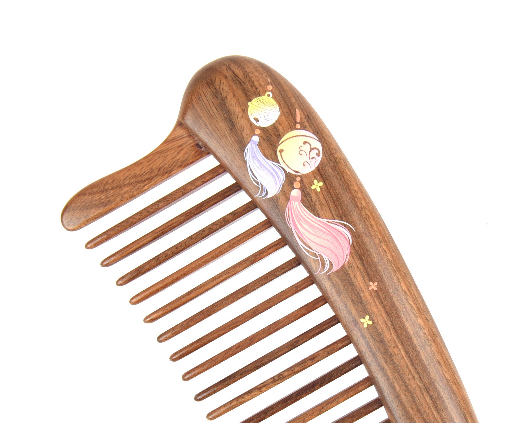 Bell Wide Tooth Comb for Detangling Wet & Dry Hair - Gentle Styling & Scalp Massage for Men, Women & Kids - Perfect for Home, Salon & Travel Use