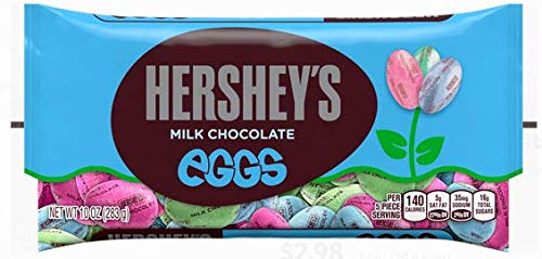 Hershey's Easter Egg 4-Pack Bundle - Milk Chocolate, Extra Creamy, Candy Coated & Cookies 'n' Creme - 10 oz Bags - Perfect for Easter Gifts, Party Favors & Holiday Treats