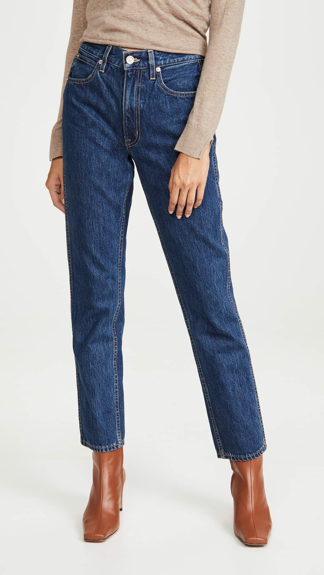 Women's Virginia Tapered Leg Jeans - Comfortable Slim Fit Denim Pants for Casual Wear & Everyday Outfits