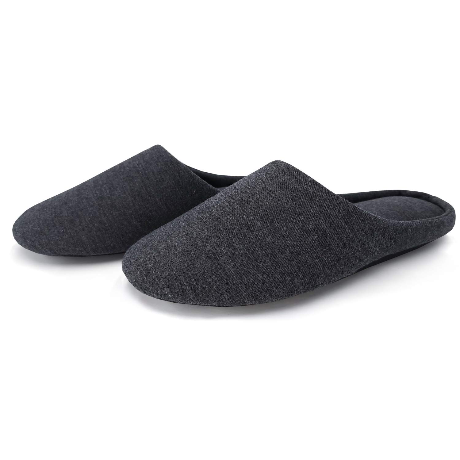 Women's Comfortable Cotton House Slippers - Lightweight Washable Memory Foam Indoor Slippers with Non-Slip Rubber Soles for Bedroom, Lounge & Home Relaxation