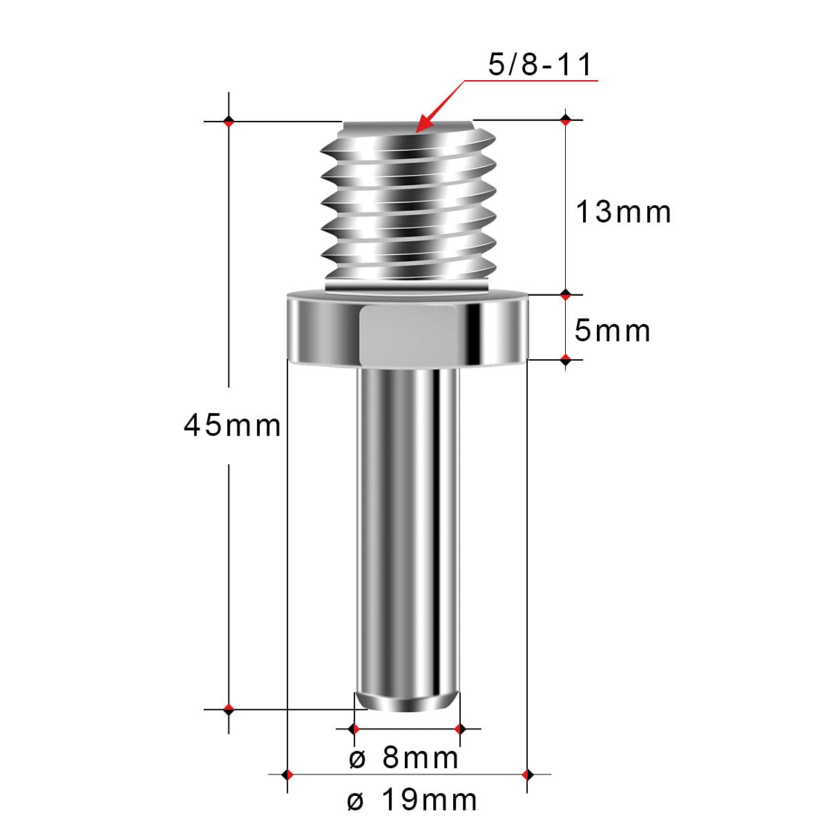 2Pcs Core Drill Bit Arbor Adapter - 3/8