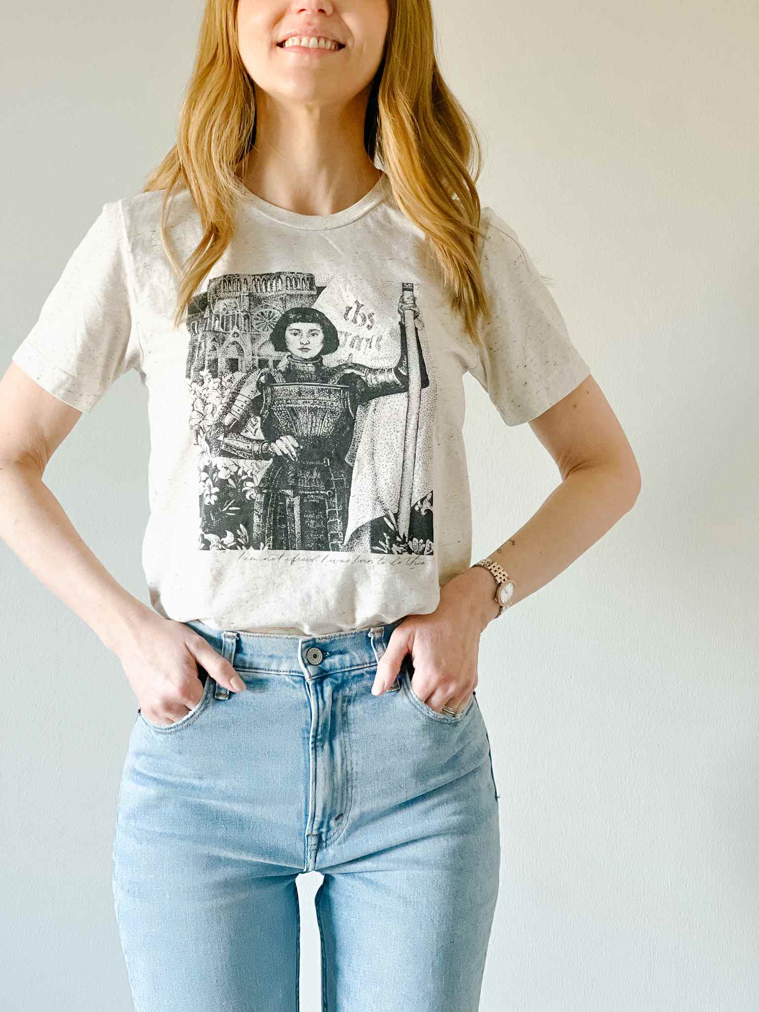 Saint Joan of Arc T-Shirt - Vintage French Heroine Graphic Tee - Casual Wear & Historical Costume Inspiration