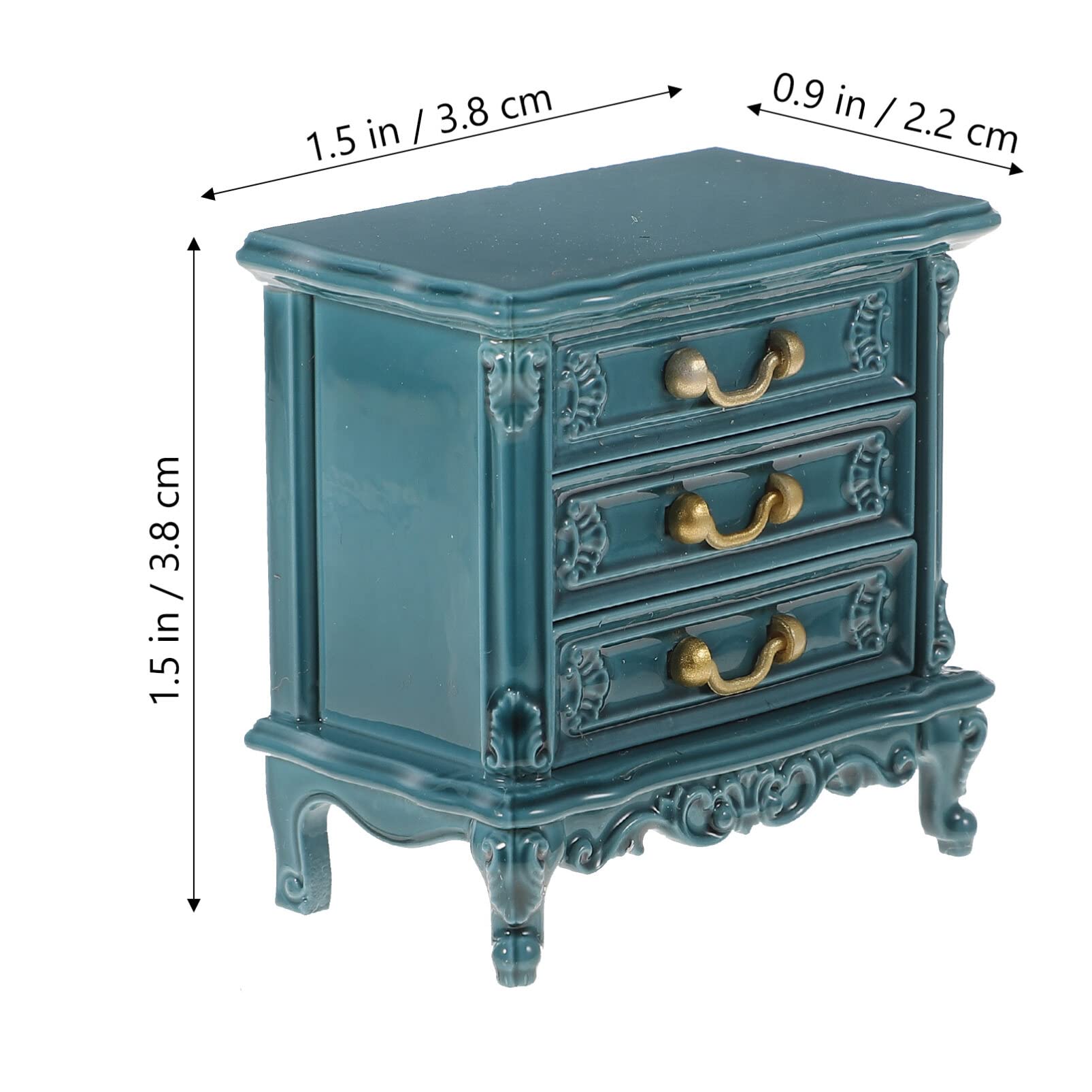 Vintage Wooden Mini Dresser - Dollhouse Furniture for Tiny House Storage