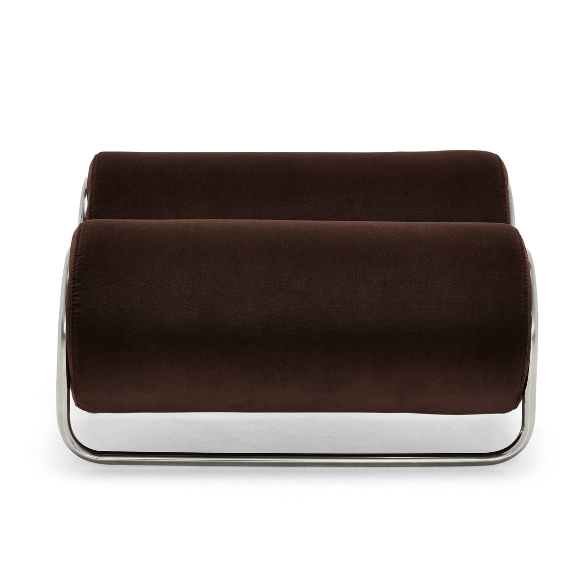 Chromeo Ottoman (Avalon) - Modern Round Footstool with Storage, Upholstered Accent Pouf for Living Room, Bedroom & Office - Perfect for Extra Seating and Home Decor