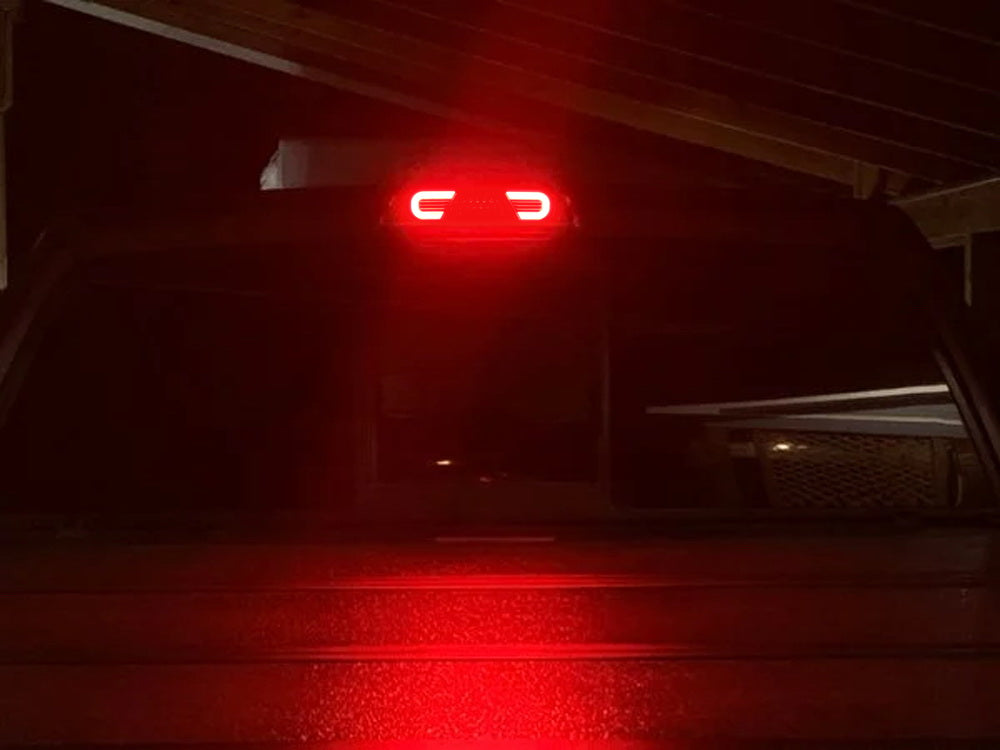 Clear Lens C Ring Full LED High Mount 3rd Brake Light for 2002-2009 RAM 1500/2500 HD Trucks - Durable & Bright LED Brake Lamp for Enhanced Safety & Style
