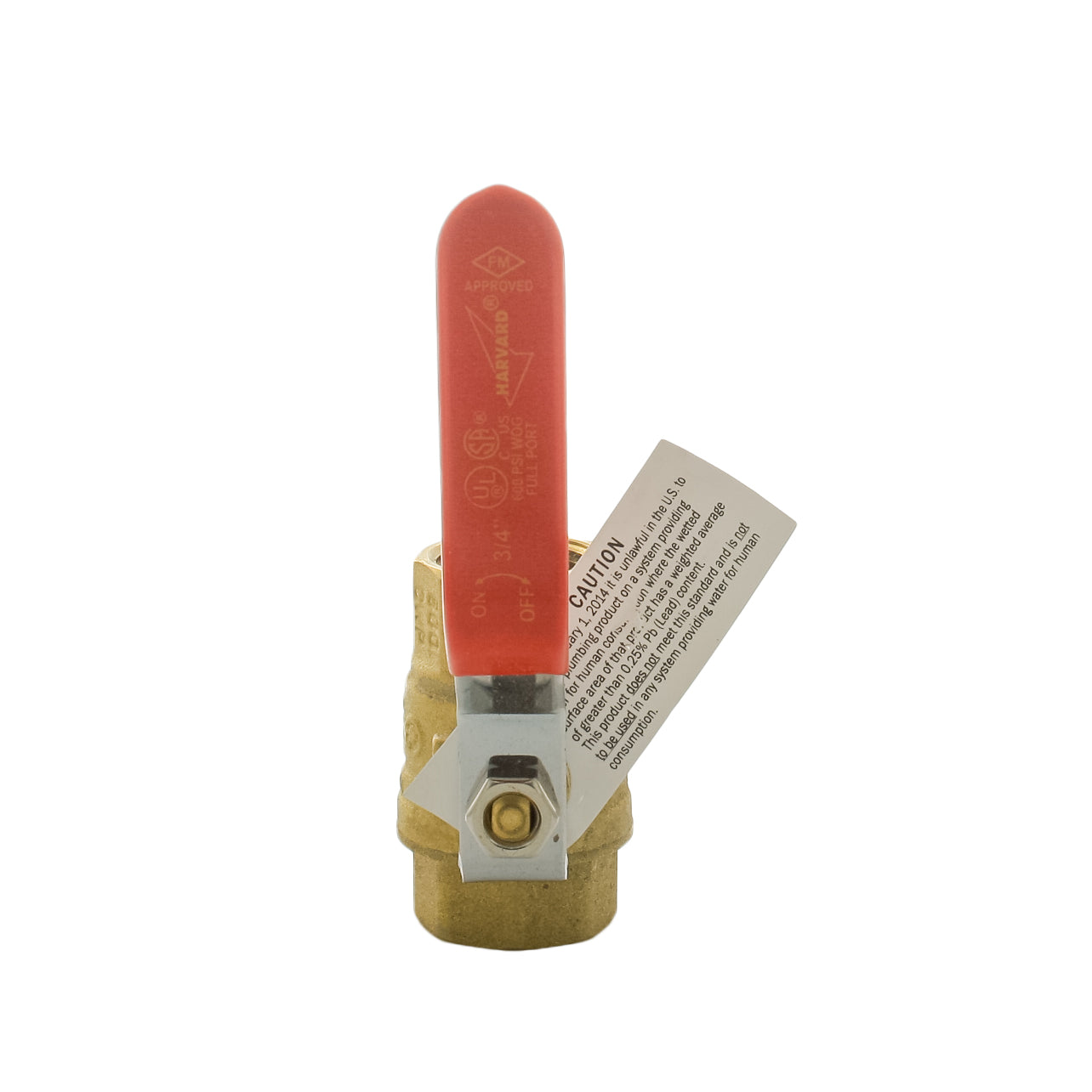 HFBV6 75T 3/4 Inch Brass Ball Valve with Threaded Ends - Perfect for Plumbing, Water Supply, and Industrial Applications