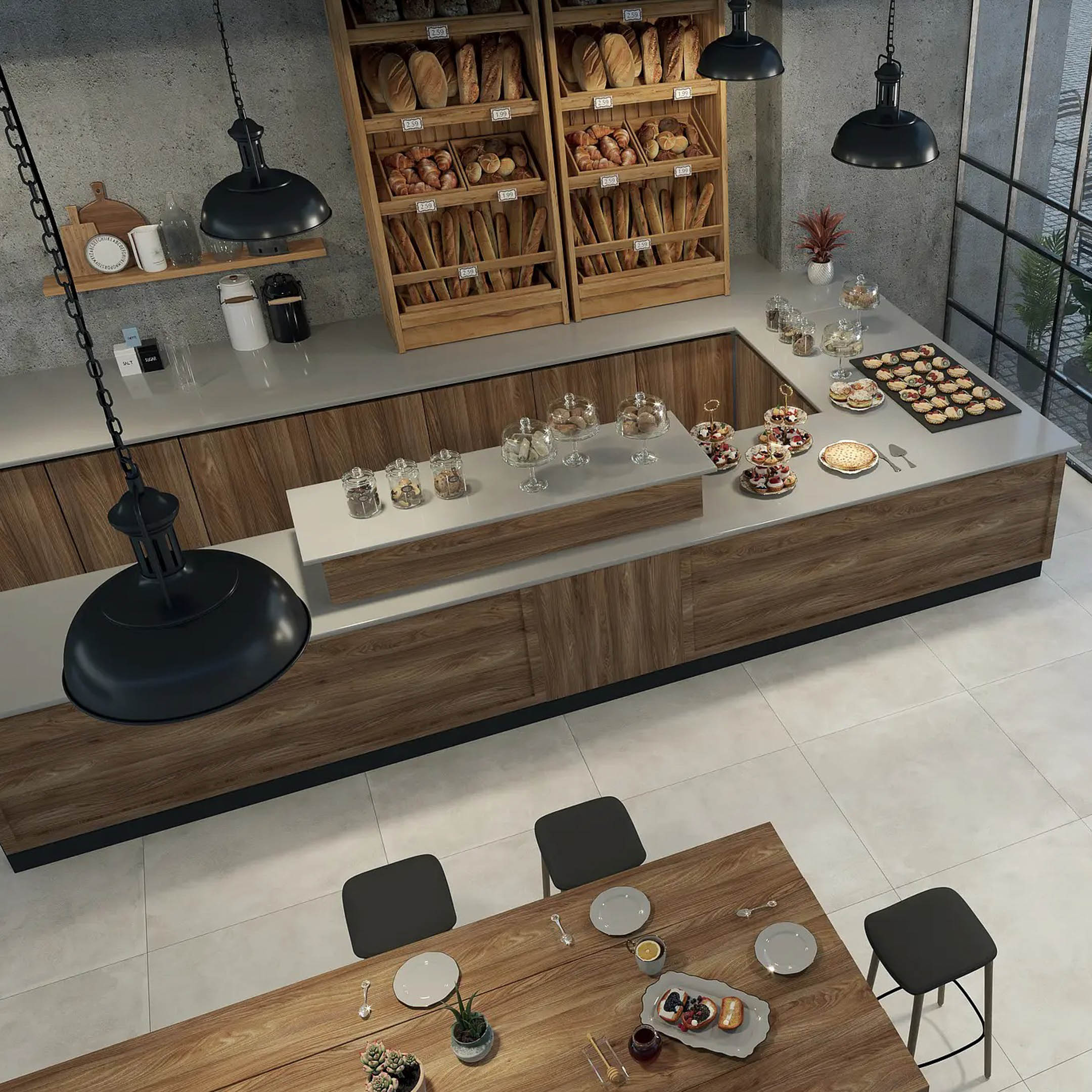 Ascot City Italian Concrete Look Porcelain Tile - Durable & Stylish Flooring for Modern Homes, Kitchens, Bathrooms & Commercial Spaces
