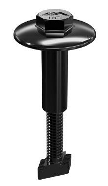 IronRidge Universal Solar Panel Clamp UFO CL 01 B1 - 4 Pack Black for Mounting Solar Modules on Roofs & Racks
