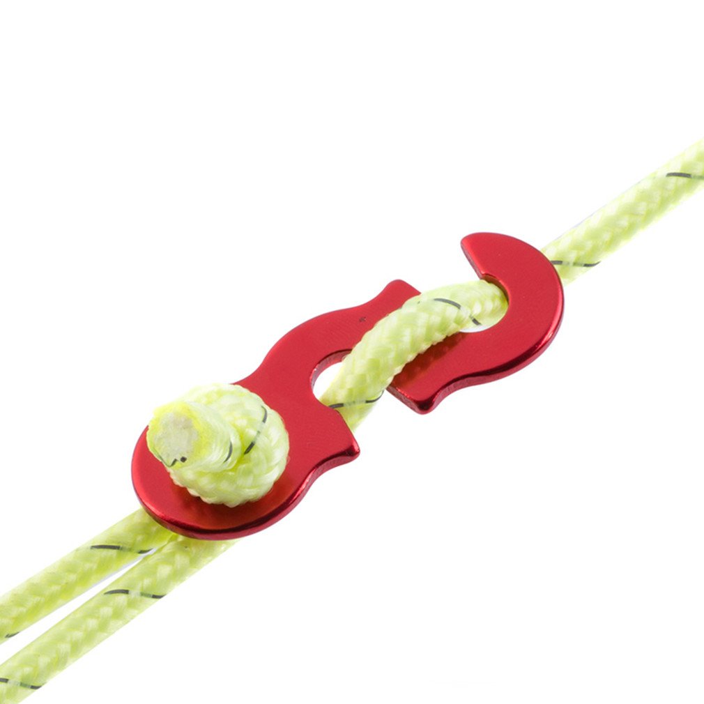 Naturehike Quick Knot Tent Wind Rope Buckle - 3 Hole Anti-Slip Camping Hiking Tightening Hook with 12M Rope - Perfect for Outdoor Adventures, Backpacking & Emergency Shelter Setup