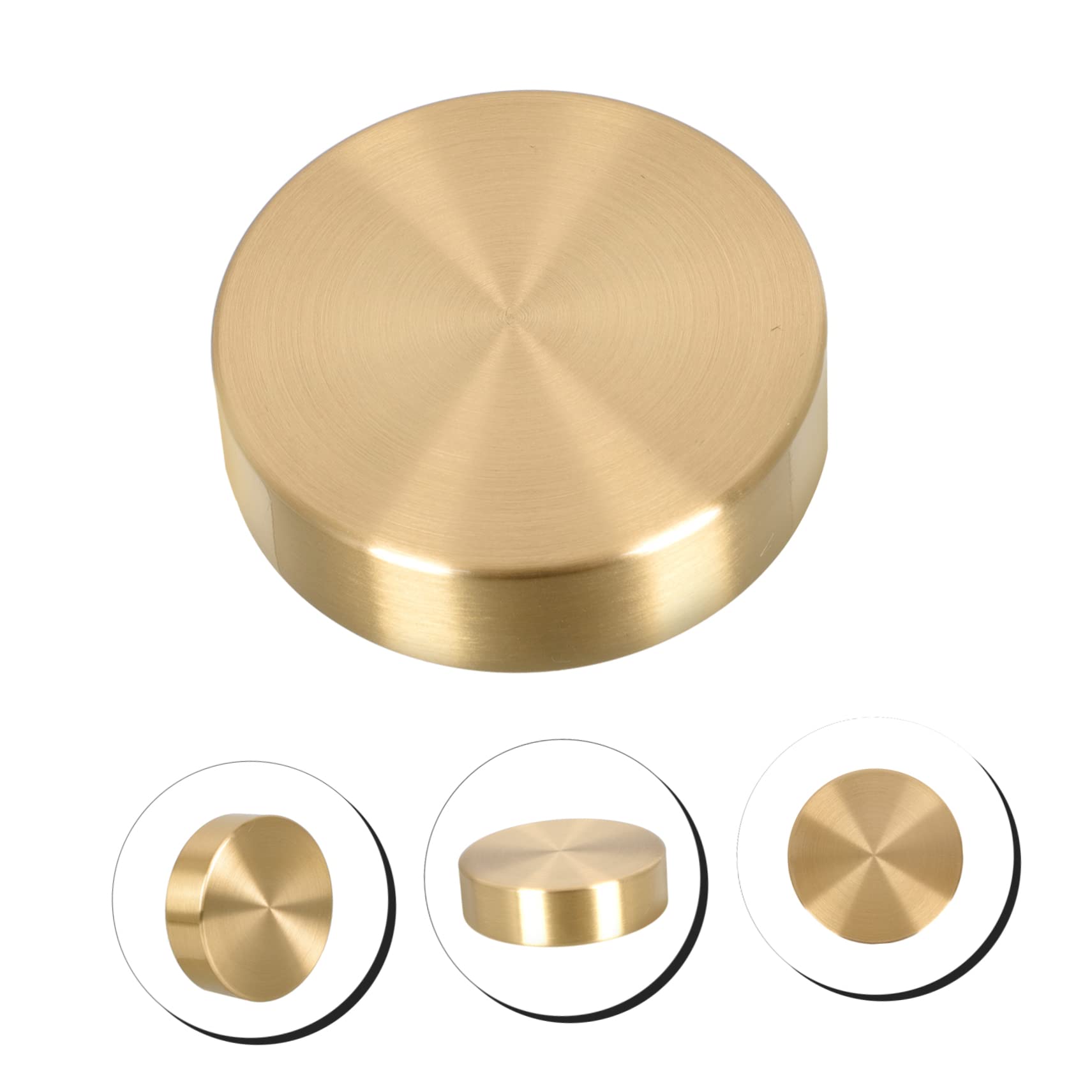 BESPORTBLE 4-Piece Brass Round Paperweights for Painting, Calligraphy, Drawing & Office Use - Chinese Letter Design - Perfect for Artists, Writers & Stationery Lovers
