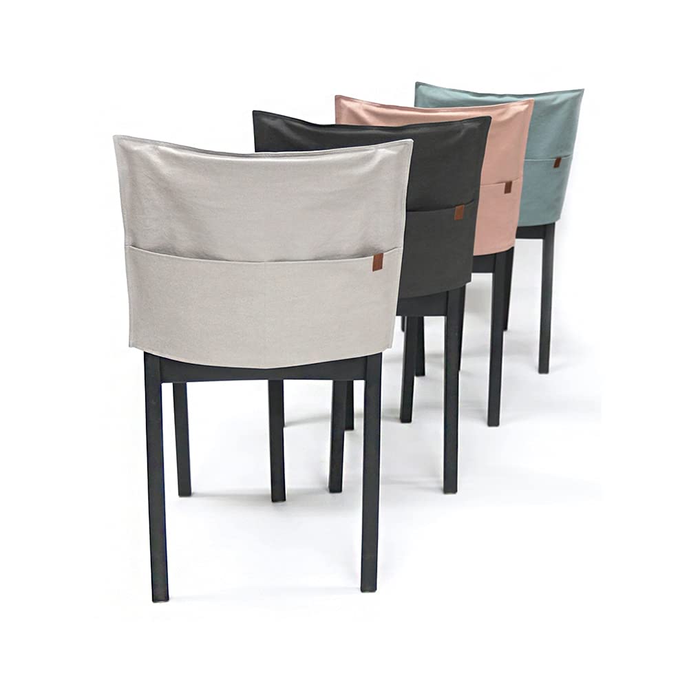 Premium Muka Dining Chair Covers Set of 6 - Stretchable Slipcovers for Living Room & Kitchen Chairs (Green) - Washable Fabric Protectors for Home, Restaurant & Party Decor