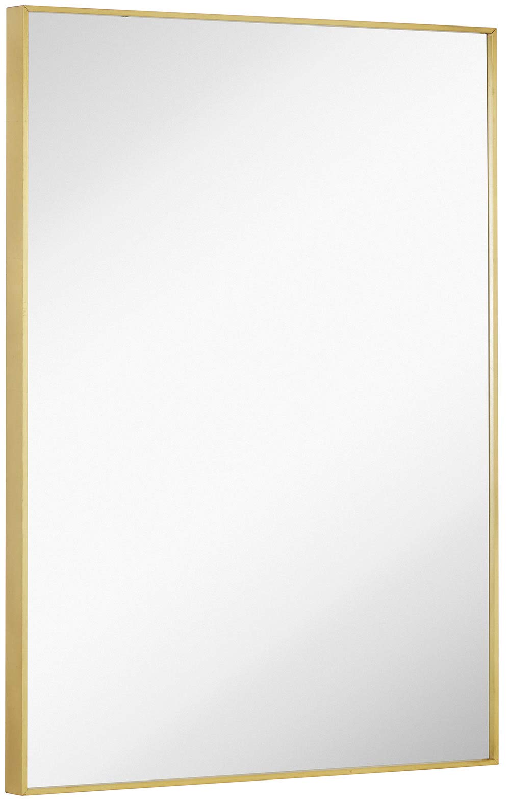 Hamilton Hills Gold Brushed Metal Vanity Mirror 22