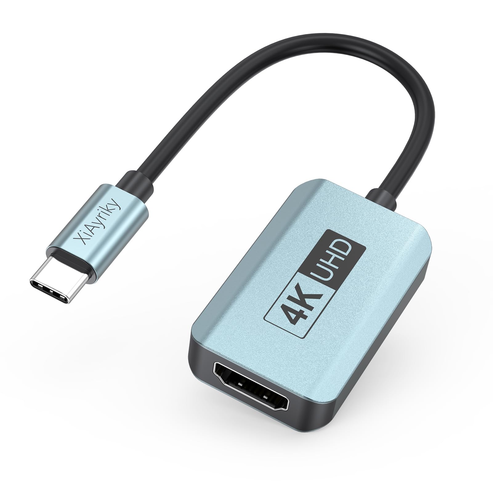 4K@60Hz USB C to HDMI Adapter - Thunderbolt 4/3 & USB 4 Compatible - for MacBook Pro/Air, iPad Pro, iPhone 15 Pro/Max, Galaxy - Stream HD Videos & Presentations on TV/Monitor