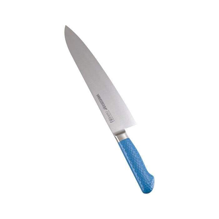 Premium Hasegawa Stainless Steel Gyuto Chef Knife - 8 Inch Japanese Kitchen Knife with Antibacterial Coating | Professional Cooking, Sushi Making, Meat & Vegetable Cutting