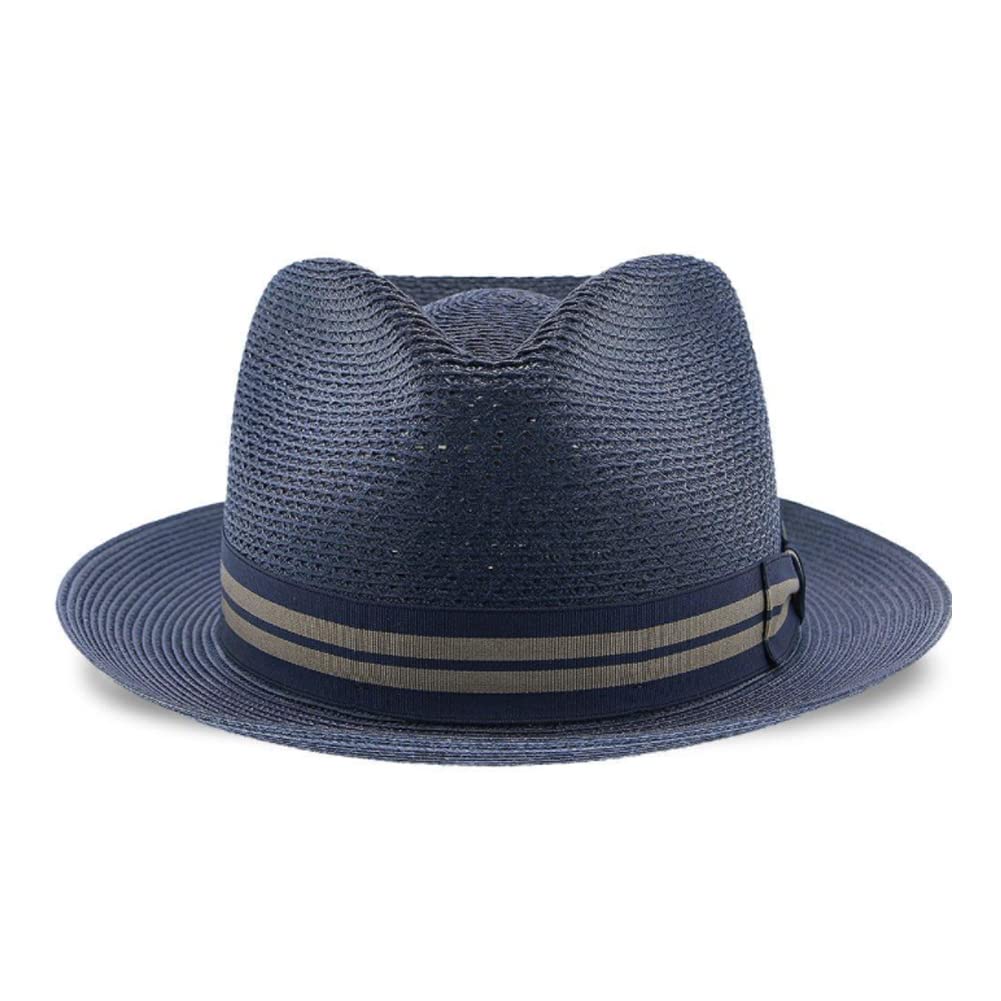 Stetson Men's Nantucket Straw Hat - Classic Summer Fedora for Outdoor Activities, Beach, and Casual Wear