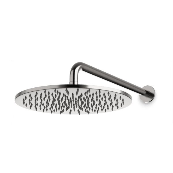 12 Inch Round Rain Shower Head with Adjustable Wall Mount Arm - Perfect for Spa-Like Bathroom Experience & Modern Home Upgrade
