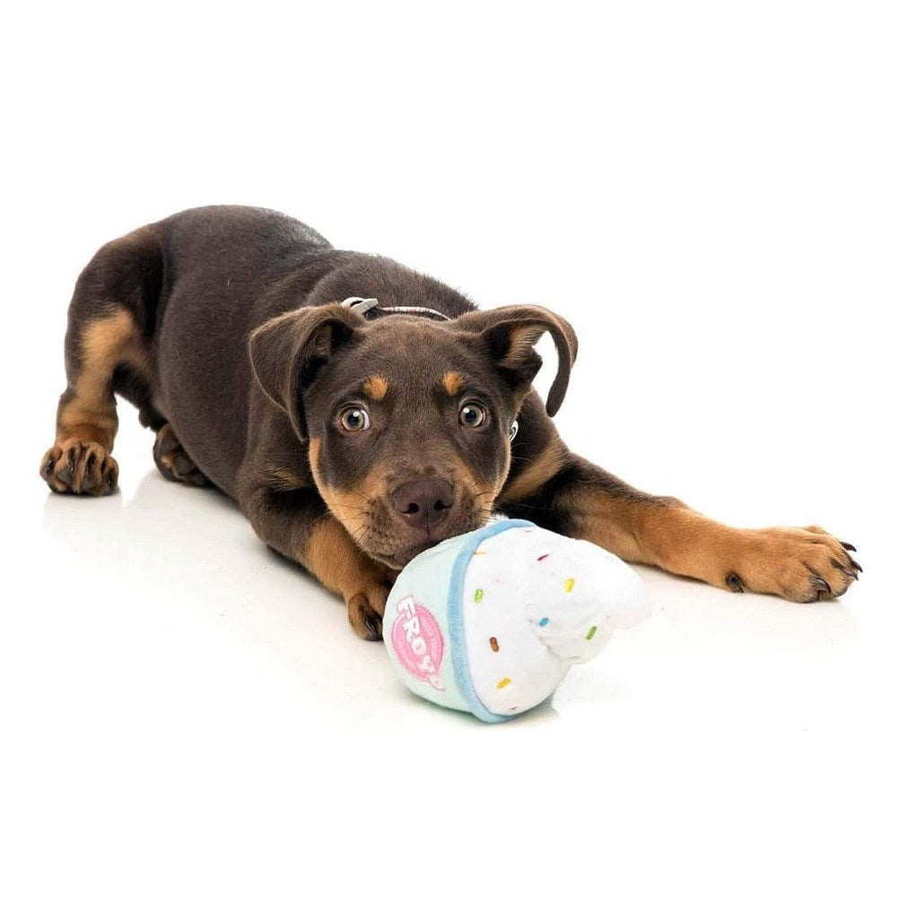 Soft and Cuddly FroYo Ice Cream Plush Toy for Dogs - Perfect for Playtime, Cuddling, and Pet Comfort