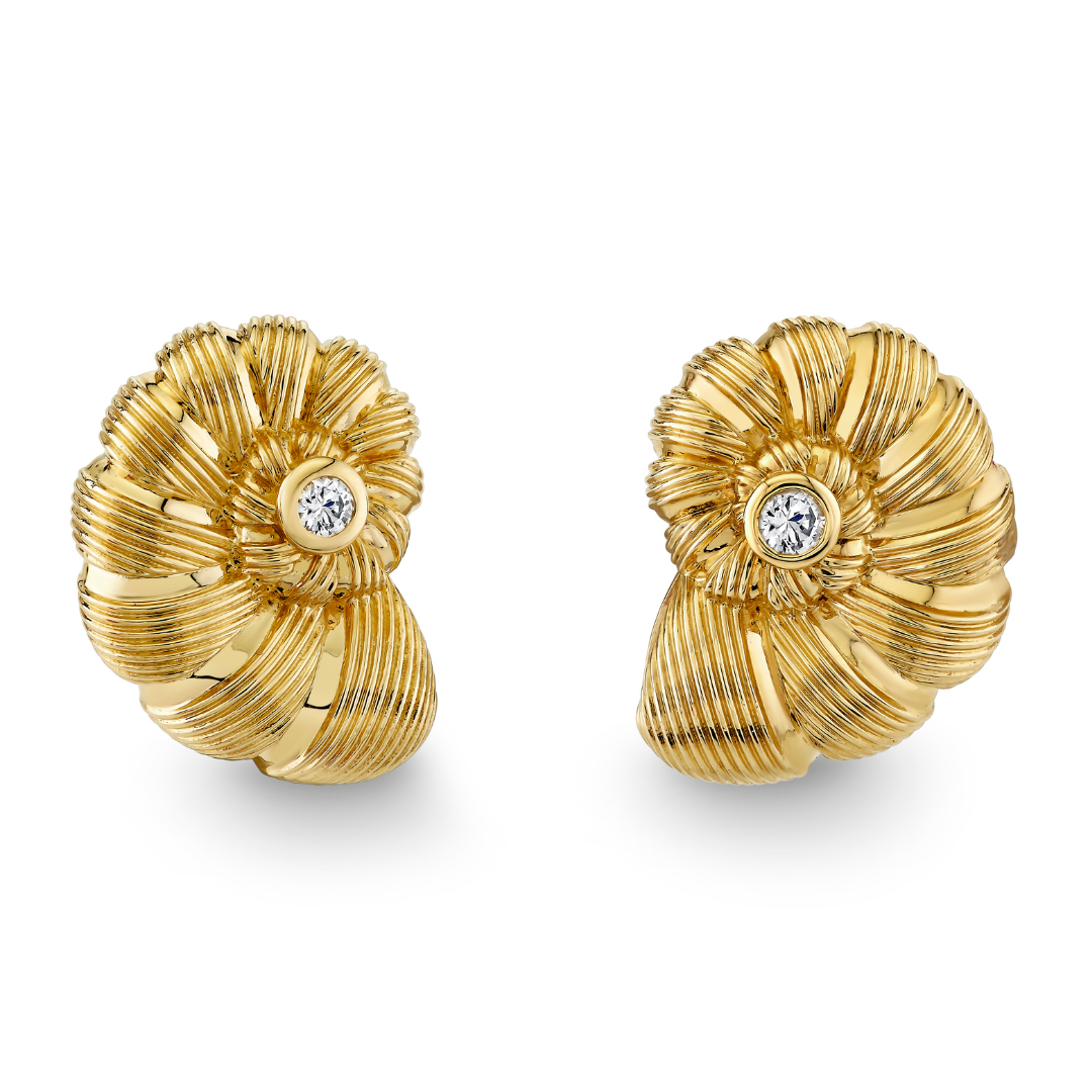 Stunning Large Nautilus Shell Earrings - Handmade Boho Coastal Jewelry for Women - Perfect for Beach Vacations & Summer Outfits