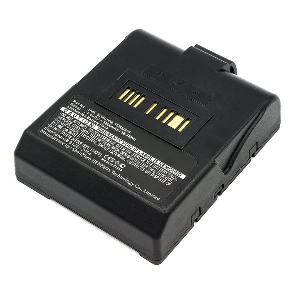 Synergy Digital Printer Battery - Compatible with TSC A4L-52052002 Printer (Li-ion 7.4V 5200mAh) | Replacement Battery for TSC Label Printers | Perfect for Warehouse, Retail & Shipping Label Printing