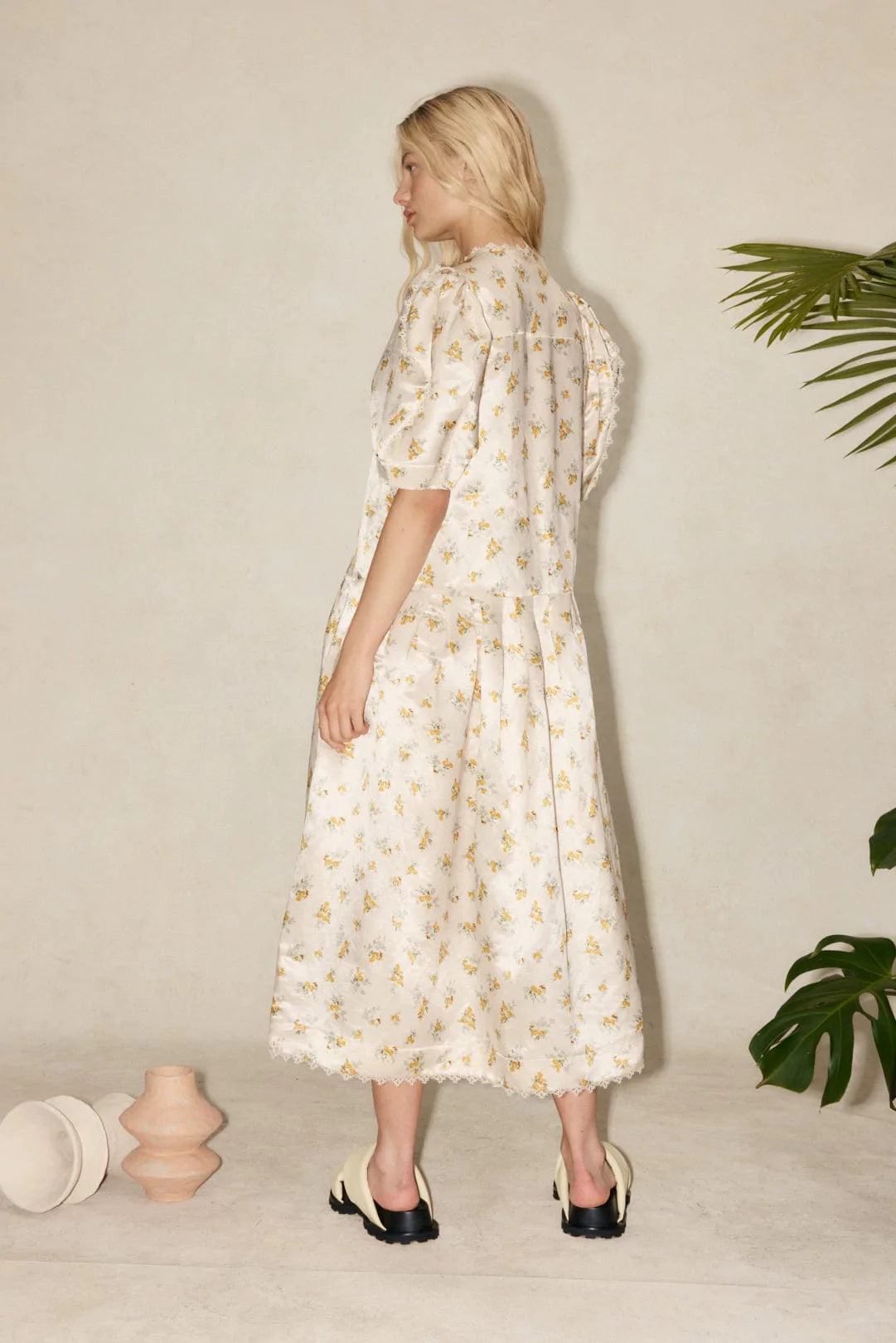 Bea Midi Dress for Women - Elegant Floral Print Summer Dress - Perfect for Weddings, Parties & Casual Outings
