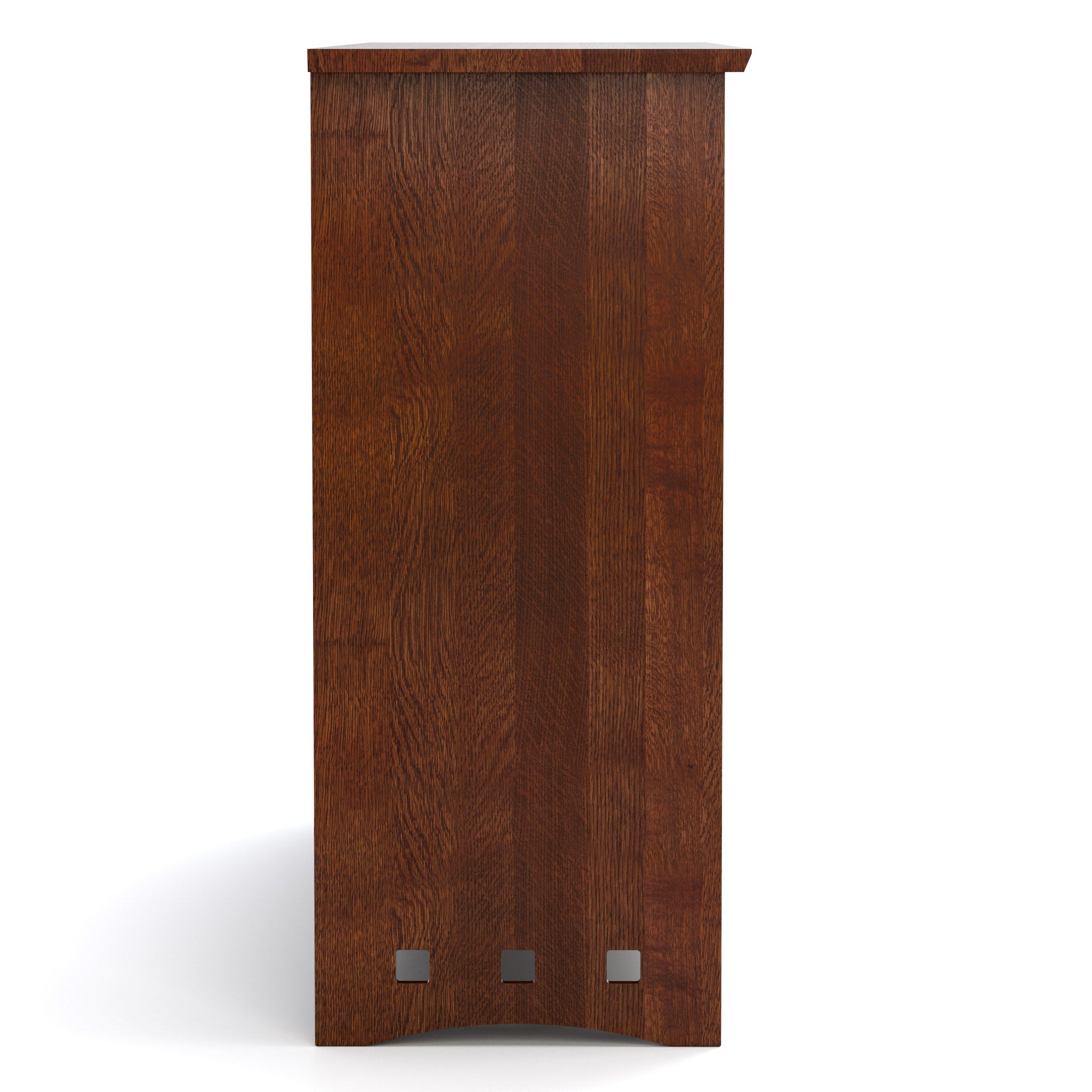 Highlands Low Armoire - Modern Wooden Wardrobe with 3 Drawers & Hanging Space for Bedroom, Closet & Dorm Organization | Perfect for Small Spaces & Home Decor