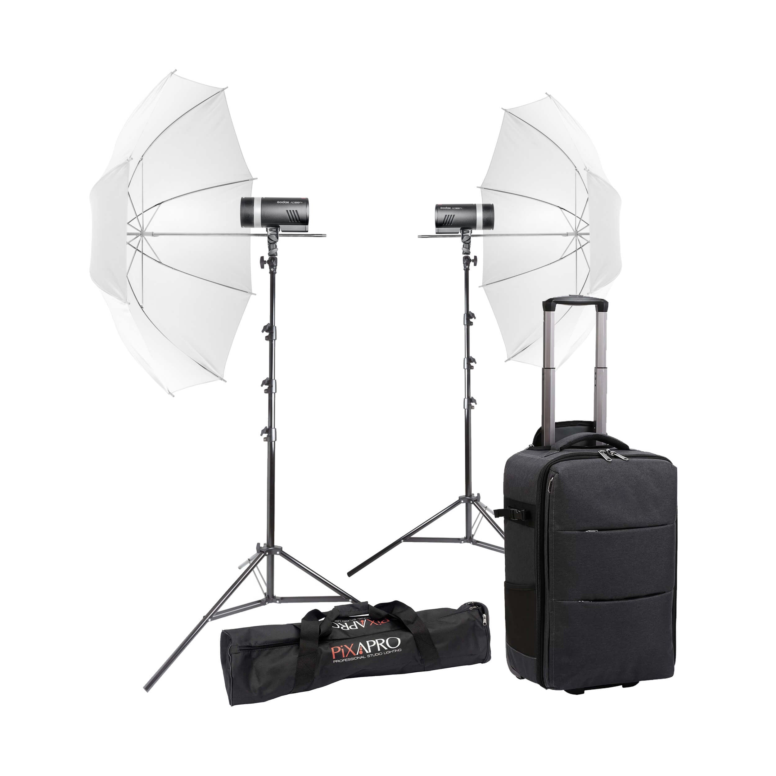 Godox AD300PRO 300Ws Battery-Powered Flash Strobe Light Kit for Wedding, Portrait & Studio Photography – Rechargeable, Portable, and Powerful Lighting Solution