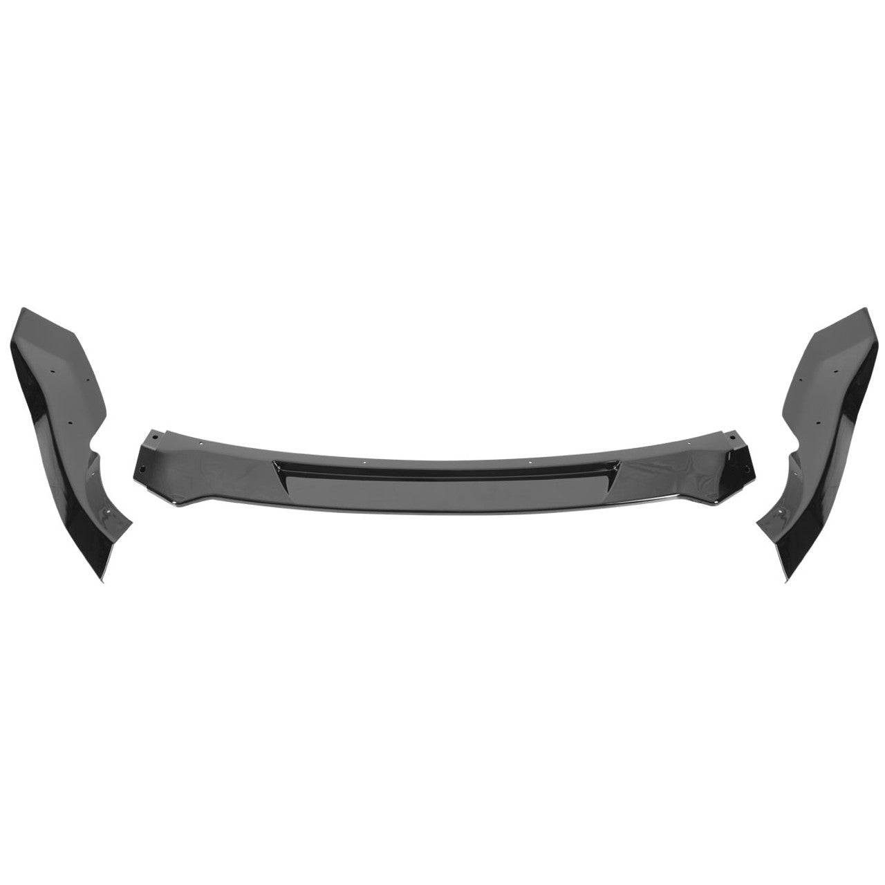 2009-2012 Nissan 370Z 3PC Glossy Black Front Bumper Lip Splitter Kit - Aggressive Style Upgrade for Street Racing & Car Shows