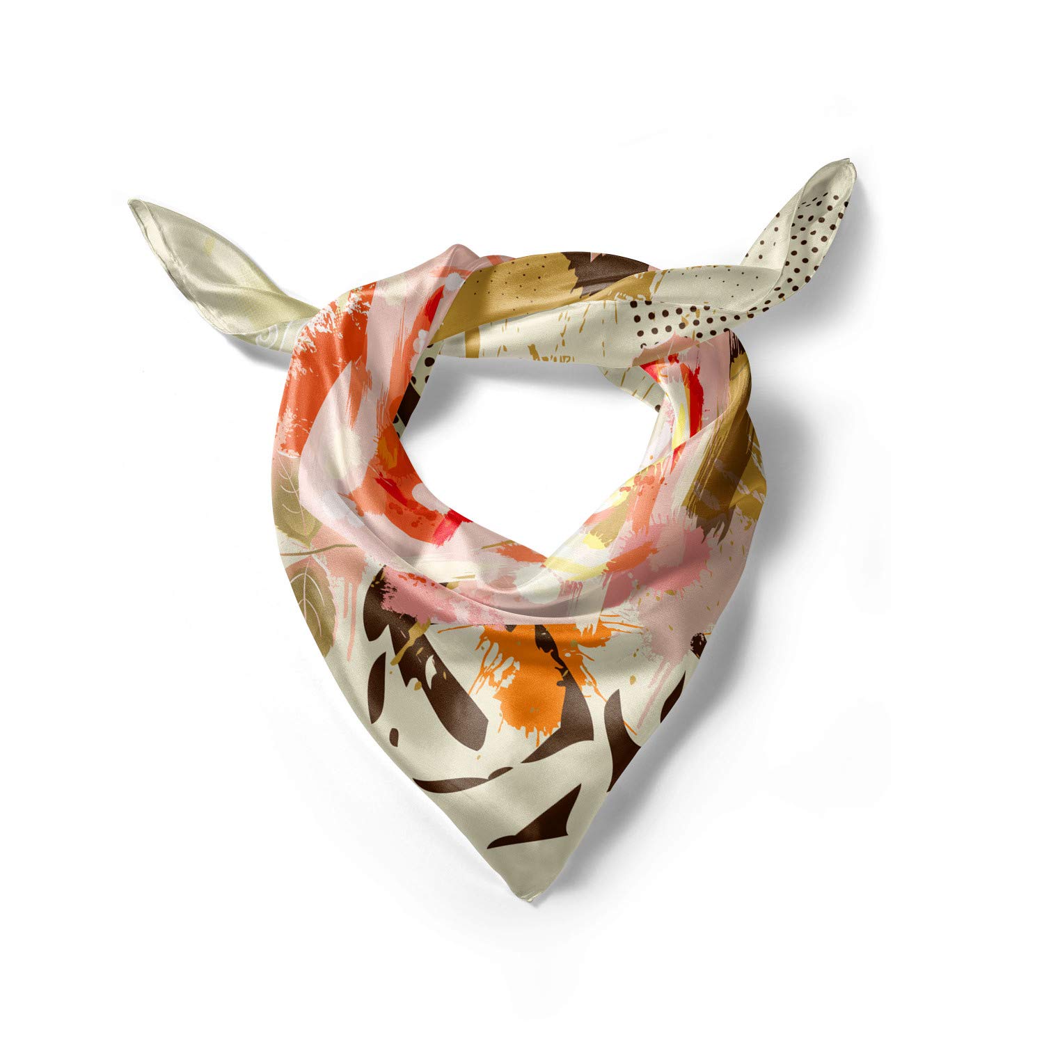 Ambesonne Rose Head Scarf - Bohemian Abstract Grunge Hair Wrap & Bandana for Women | Perfect for Beach, Yoga, Fashion Accessory & Head Covering