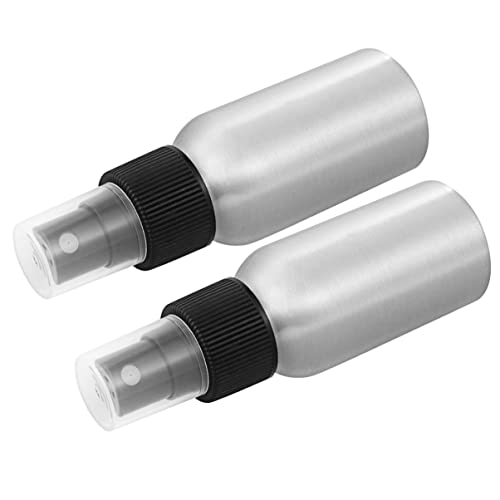 FOMIYES 2-Pack 50ml Empty Spray Bottles - Refillable Cosmetic Dispensers for Essential Oils, Perfume, Hair & Skin Care - Perfect for Home, Travel, Gym & Outdoor Use