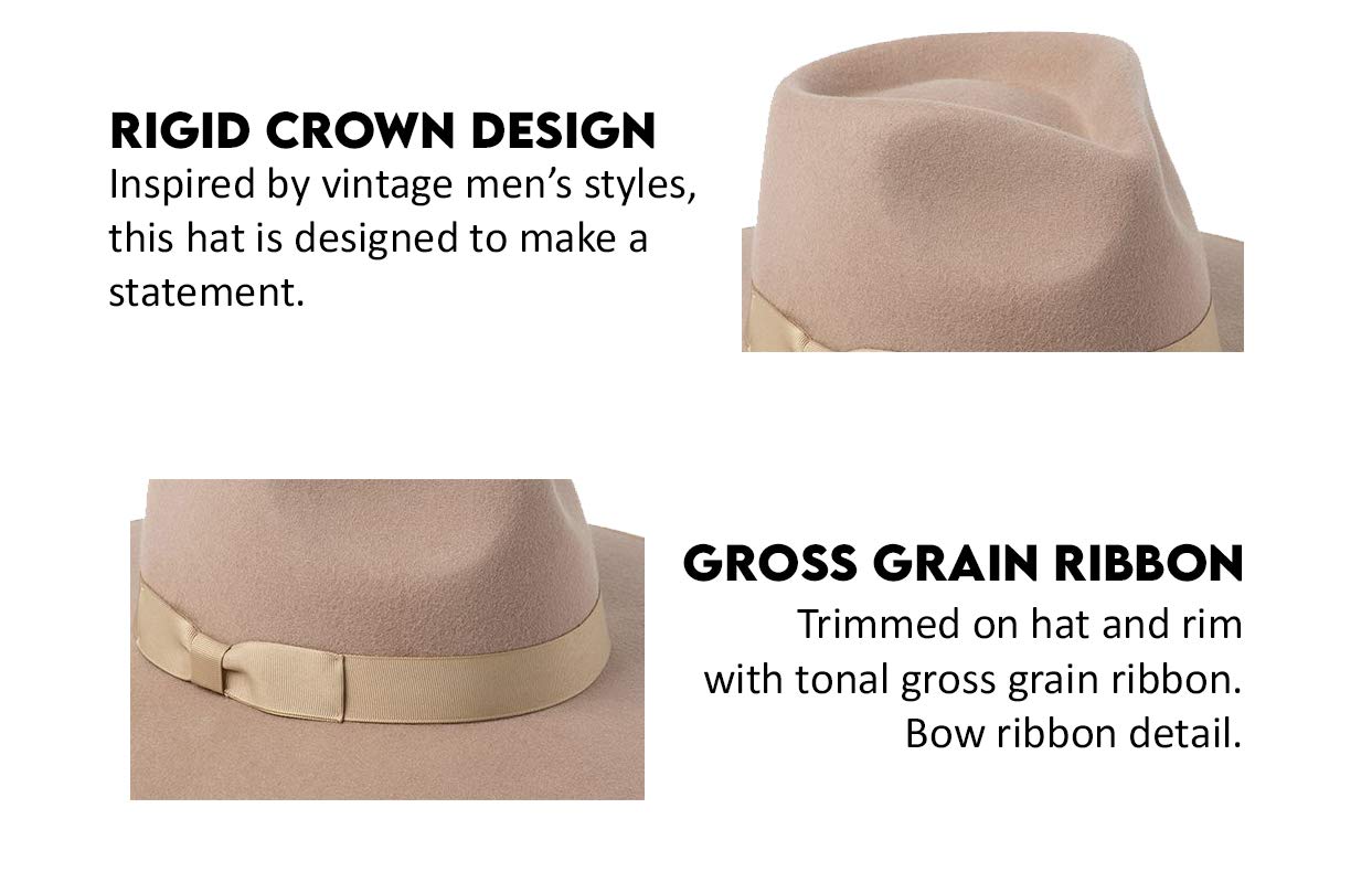 Lack of Color Women's Rancher Fedora Hat - Stylish Wide Brim Sun Hat for Outdoor, Beach, and Summer Fashion