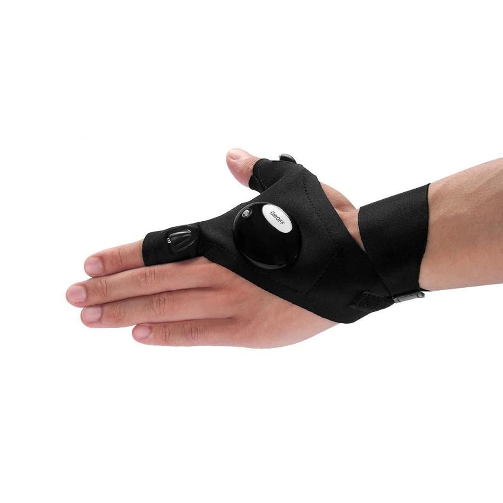 LED Flashlight Gloves for Men & Women - Perfect Christmas, Father's Day Gifts - Ideal for Night Fishing, Camping & Outdoor Activities - Great Gift from Daughter or Son - Left/Right Hand Options