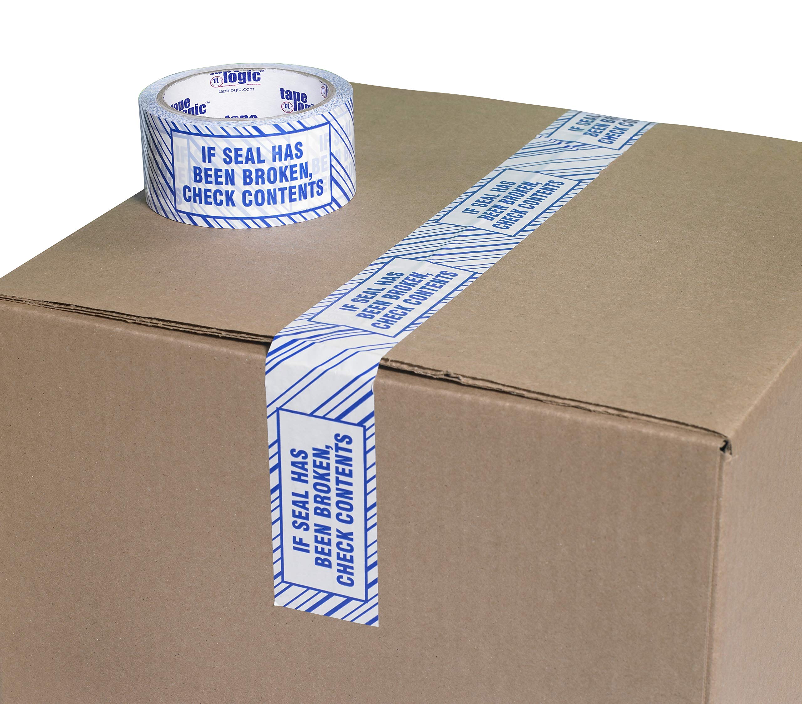 Aviditi Tape Logic 3 Inch x 110 Yards Security Packing Tape - 2.5 Mil Thick with 'If Seal Has Been' Tamper-Evident Printing - 6 Rolls for Package Protection & Shipping Security | Ideal for E-commerce, Logistics & Secure Deliveries