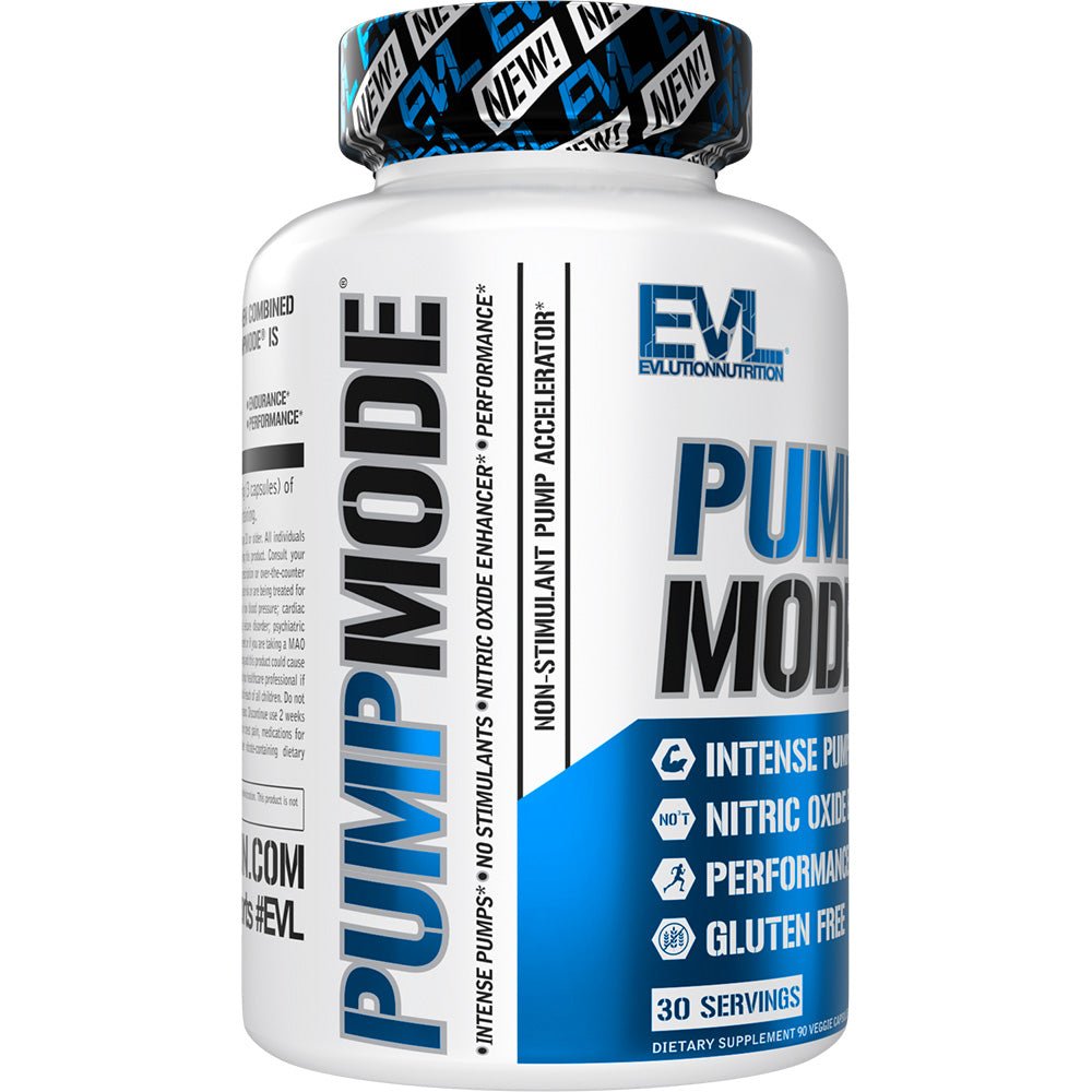 EVLUTION NUTRITION PumpMode Pre Workout Supplement - Nitric Oxide Booster for Muscle Pumps & Energy - Best for Gym, Bodybuilding & Fitness Training