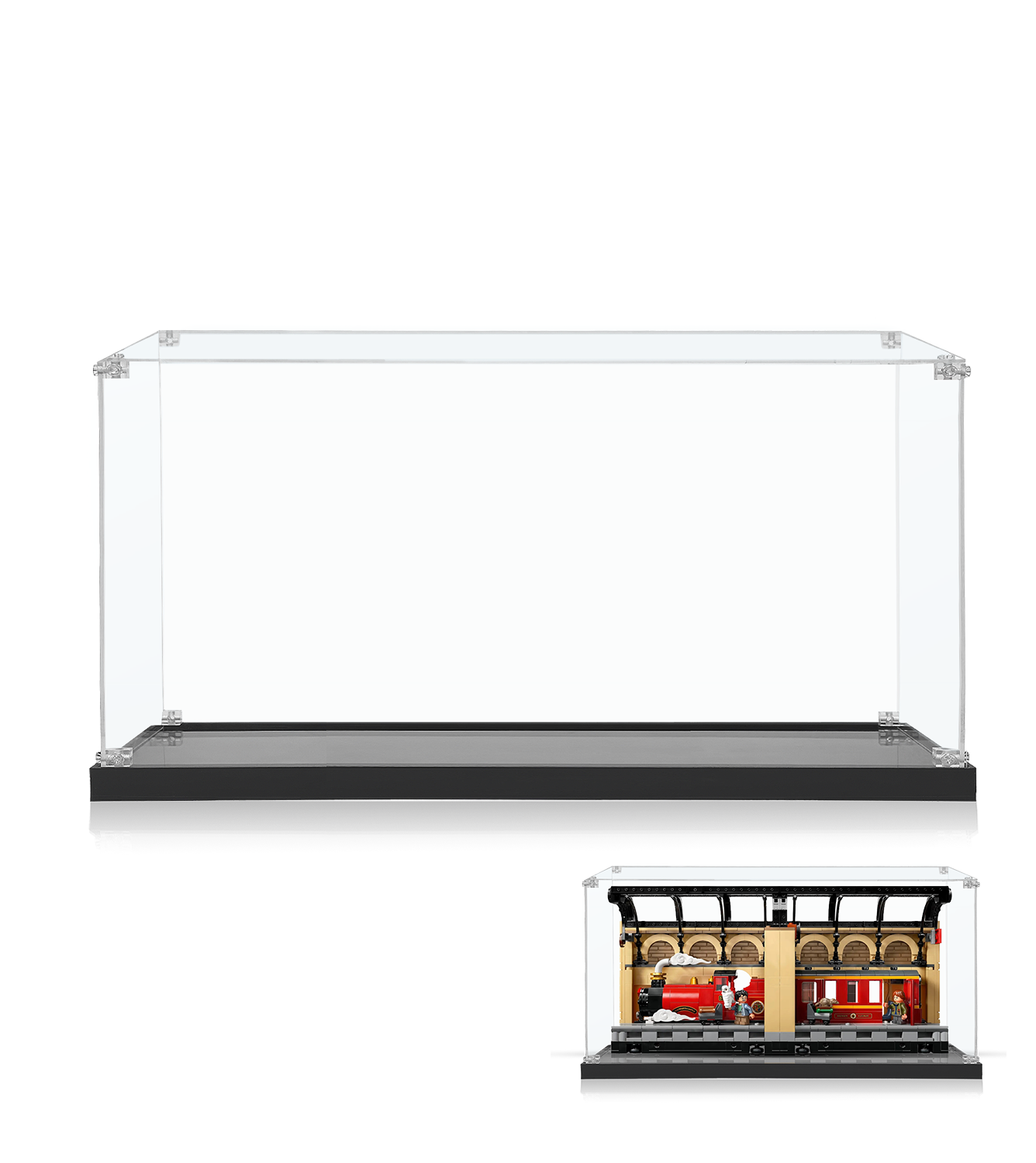 LEGO® Harry Potter™ Book Nook: Hogwarts™ Express 76450 Display Case - Premium Protection for Collectible LEGO Sets - Perfect for Home Decor, Office Display & Gift Giving