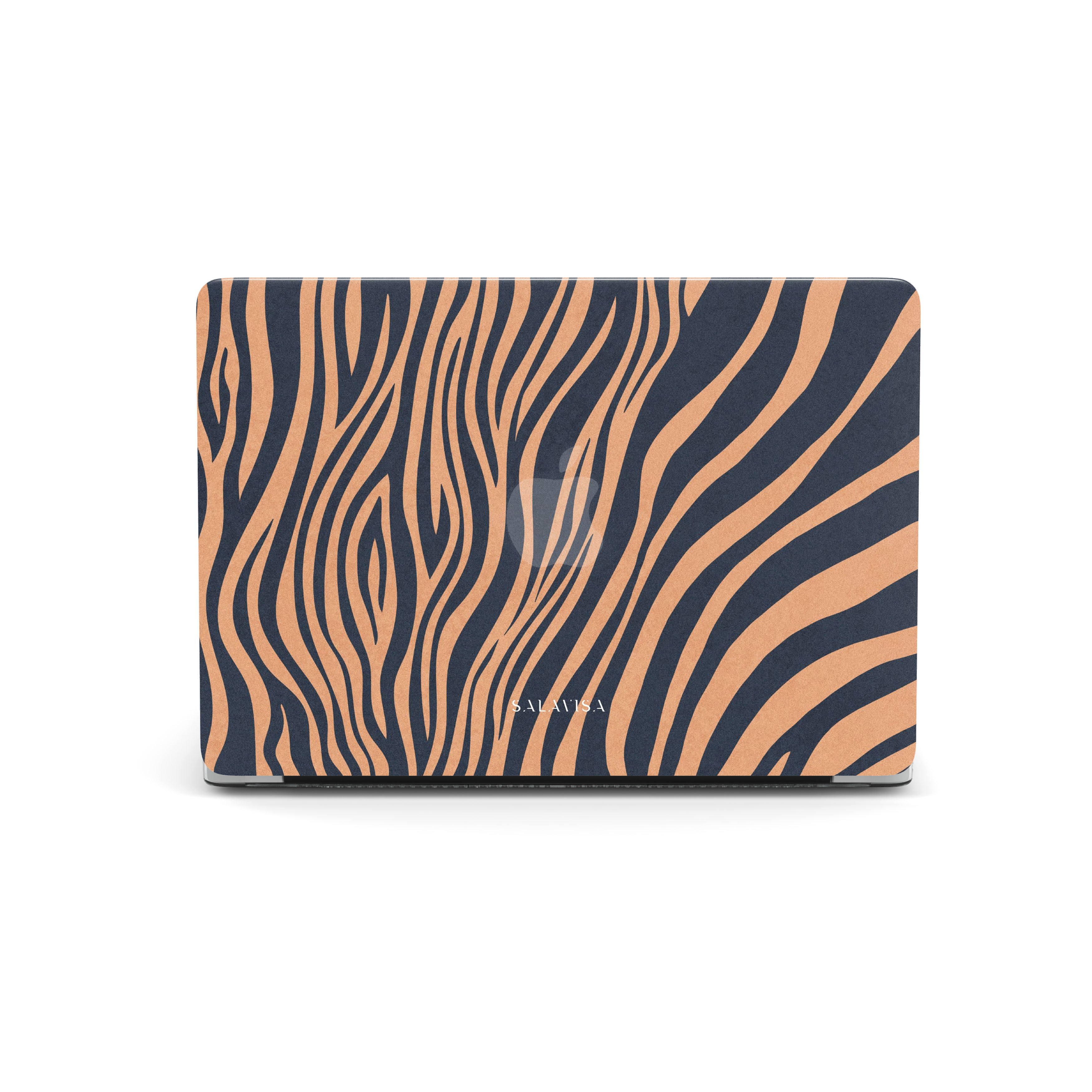 Premium Copper Zebra Pattern MacBook Pro Case - Stylish Protective Cover for MacBook Pro 13/15 Inch - Perfect for Work, Travel & Everyday Use