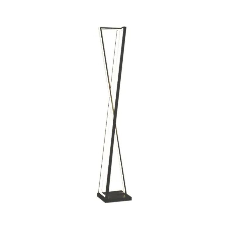 Modern X-Shaped White Plug Tripod Floor Lamp - Adjustable Height for Living Room, Bedroom, or Office Lighting