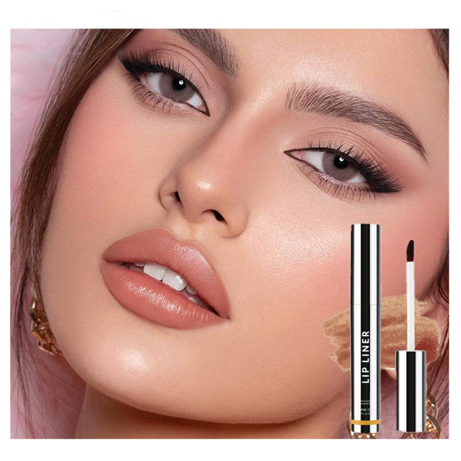 Timbersonic Peel-Off Lip Stain - Long Lasting Waterproof Lip Tint & Liner (Nude Shades) for Daily Wear, Parties & Special Occasions