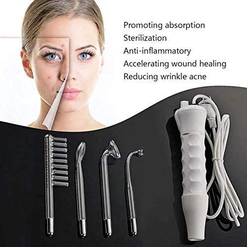 Vinban High Frequency Machine - Portable Electric Therapy Device for Hair Growth & Facial Acne Treatment, Handheld Electrotherapy Comb & Current Bar Massager - Perfect for Home Spa, Salon & Beauty Treatments