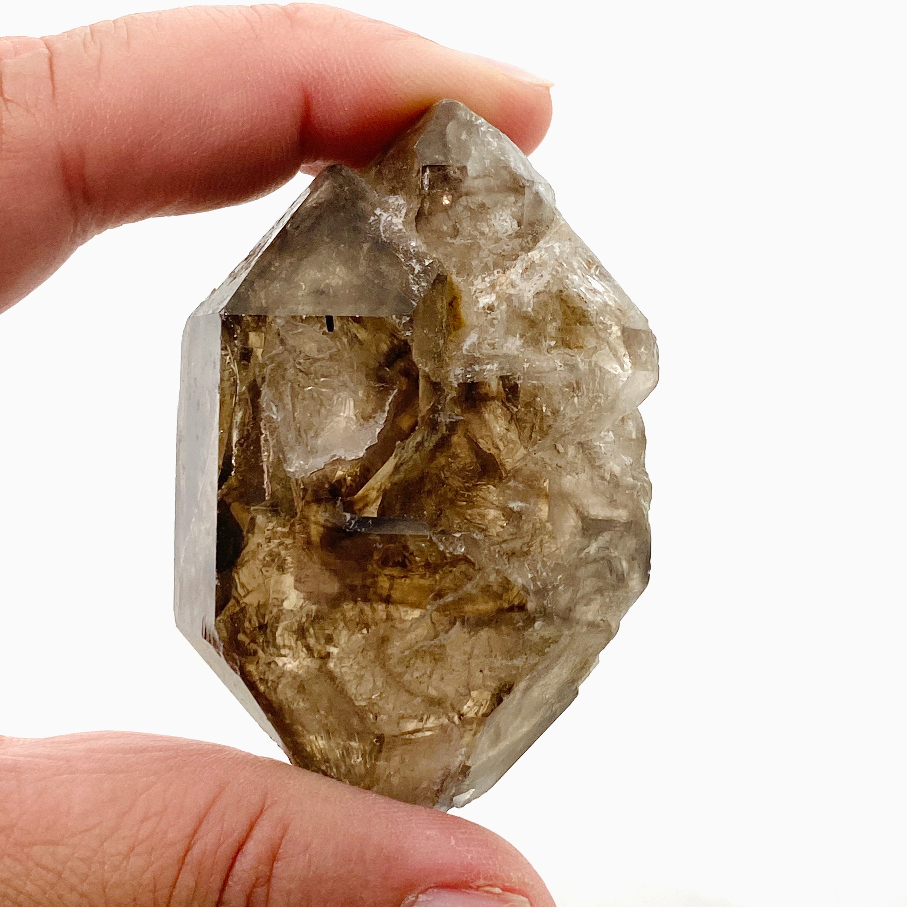 Natural Smokey Elestial Quartz Crystal - Healing Stone for Meditation, Energy Work & Spiritual Growth - Perfect for Home Decor, Yoga & Reiki