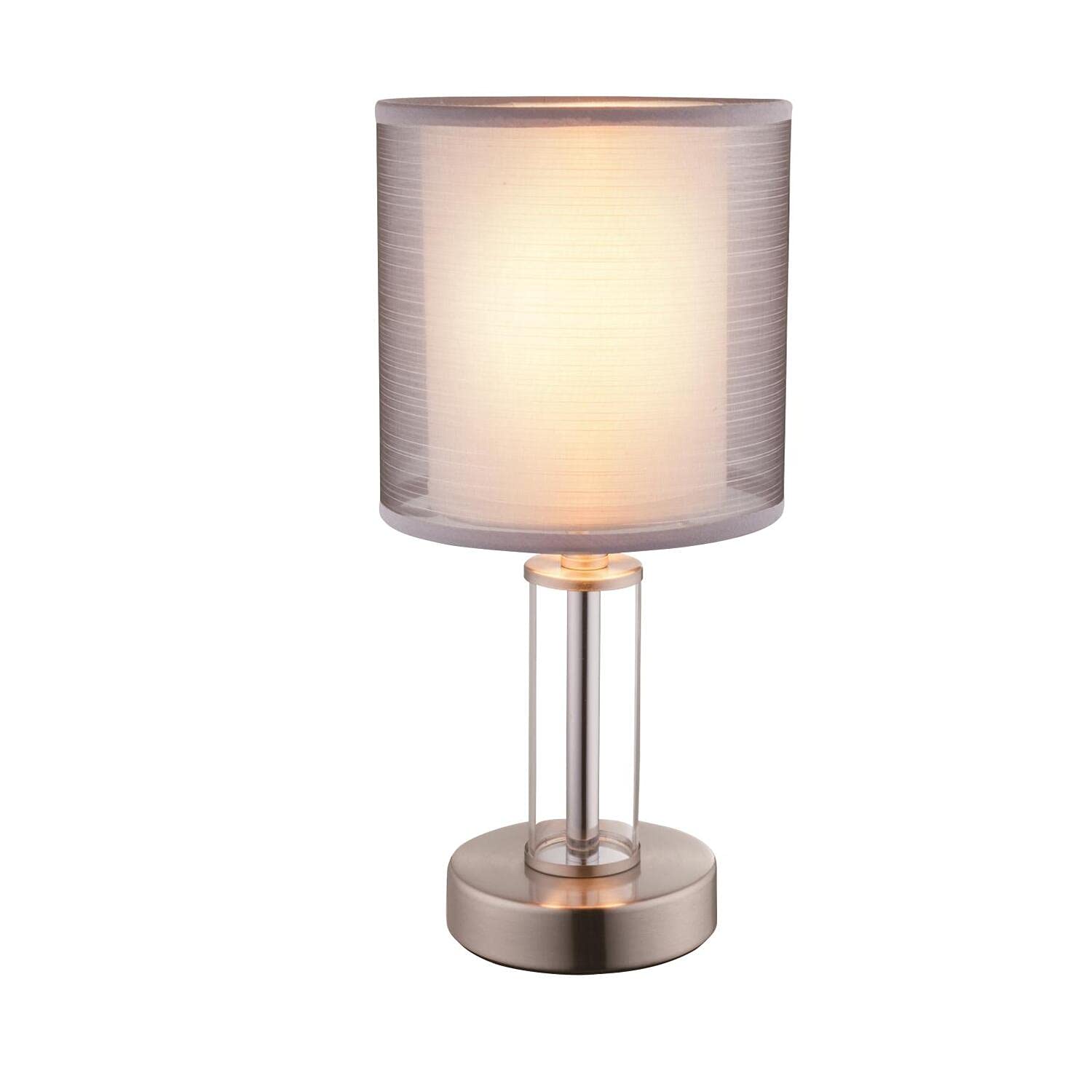 Violet Table Lamp - Modern LED Nightstand Light with USB Port, Touch Control & Adjustable Brightness for Bedroom, Living Room, Office Decor