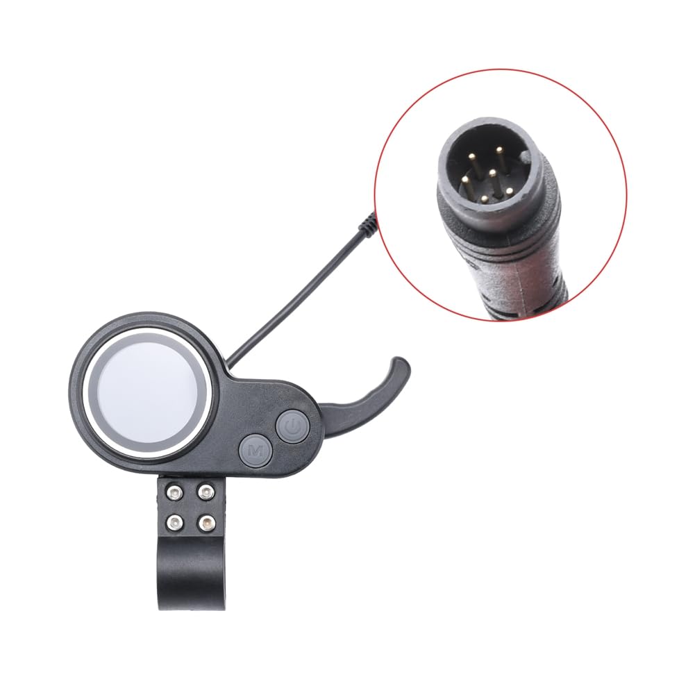 6-Pin Waterproof LCD Control Panel for 10-Inch Universal Electric Scooter - Easy to Install & Use - Perfect for Commuting, Campus Travel & Urban Mobility